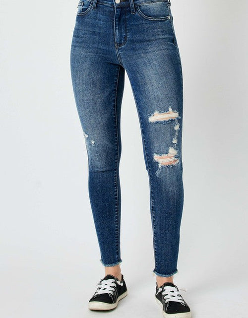 Load image into Gallery viewer, Judy Blue Full Size  High Waist Distressed Skinny Jeans

