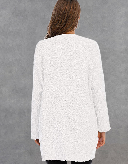 Load image into Gallery viewer, Angel Wings Pocketed Open Front Long Sleeve Cardigan
