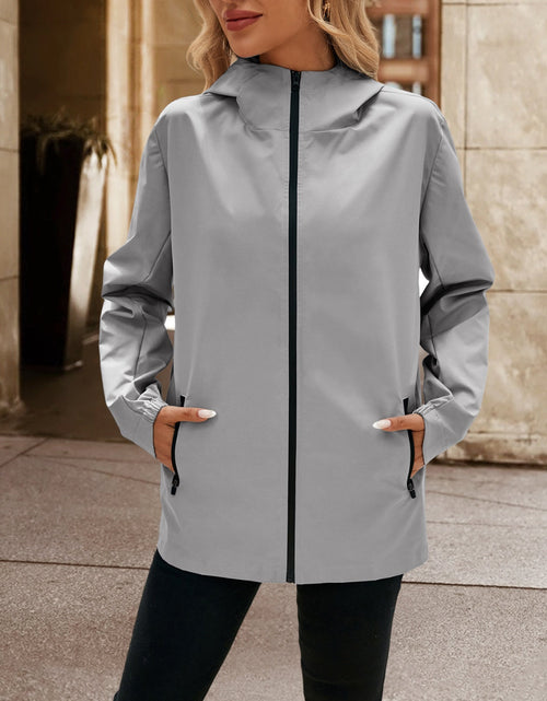Load image into Gallery viewer, Ivy Lane Pocketed Zip Up Hooded Jacket
