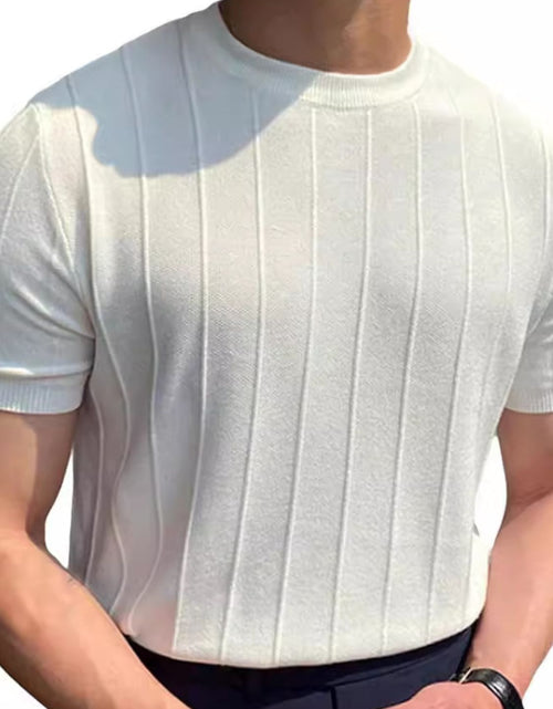 Load image into Gallery viewer, Men's Full Size Round Neck Short Sleeve T-Shirt Plus Size
