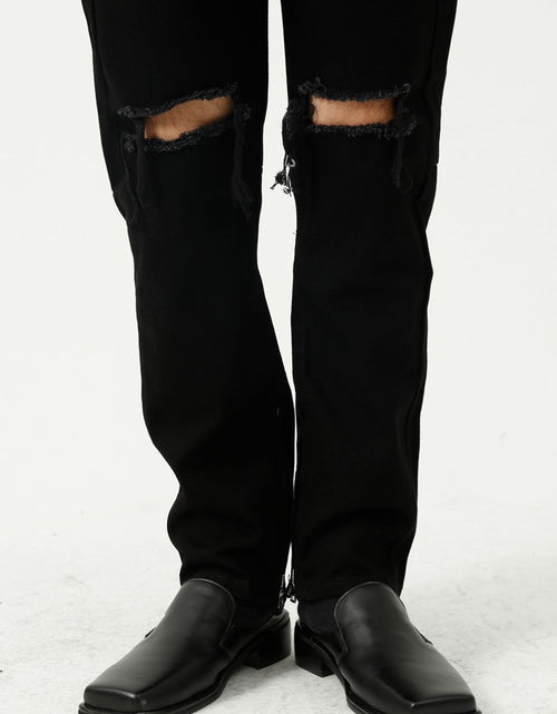 Load image into Gallery viewer, Distressed Mid Rise Jeans with Pockets
