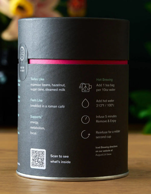 Load image into Gallery viewer, Jet Black - Roasty Coffee Black Tea - 15 Tea Bags
