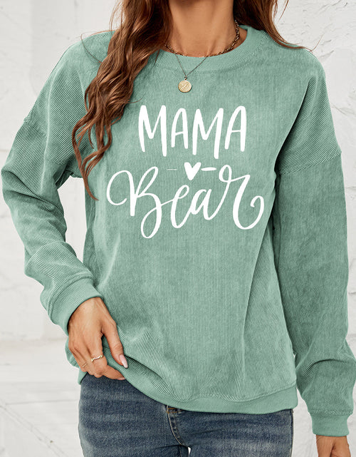 Load image into Gallery viewer, MAMA Graphic Round Neck Sweatshirt
