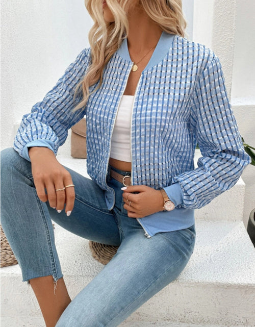 Load image into Gallery viewer, Zip Up Long Sleeve Jacket

