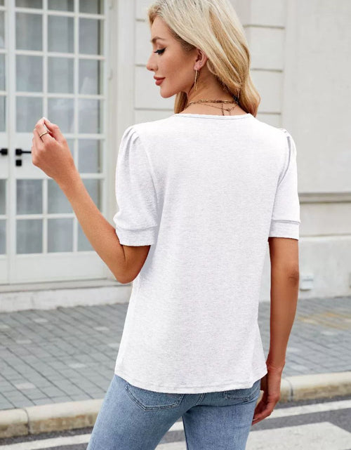 Load image into Gallery viewer, Round Neck Short Sleeve T-Shirt
