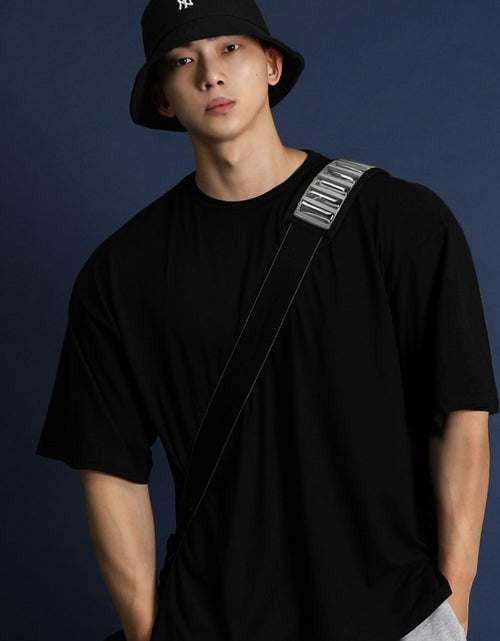 Load image into Gallery viewer, Men's Plus Size Round Neck Half Sleeve T-Shirt
