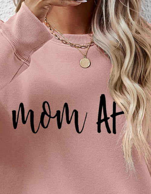Load image into Gallery viewer, Letter Graphic Dropped Shoulder Sweatshirt
