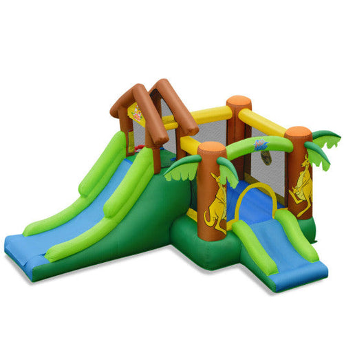 Load image into Gallery viewer, Kids Inflatable Jungle Bounce House Castle including Bag without Blower
