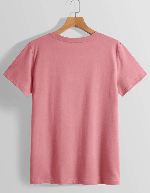 Load image into Gallery viewer, LUCKY Round Neck Short Sleeve T-Shirt
