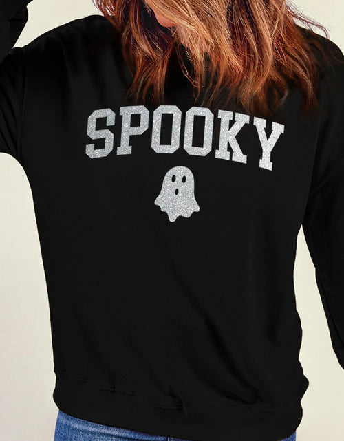 Load image into Gallery viewer, SPOOKY Round Neck Long Sleeve Sweatshirt
