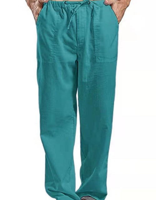 Load image into Gallery viewer, Men's Full Size Drawsrting Straight Leg Pants Plus Size
