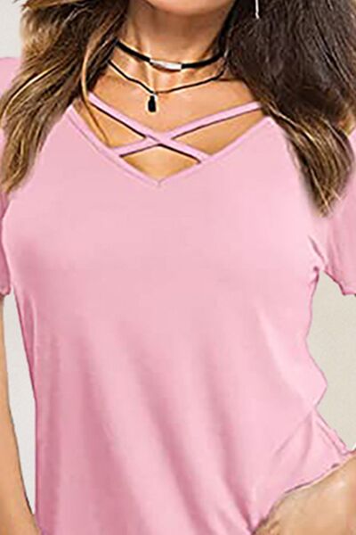 Load image into Gallery viewer, Crisscross Short Sleeve T-Shirt
