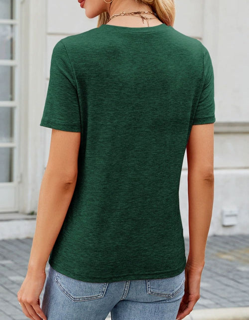 Load image into Gallery viewer, Round Neck Short Sleeve T-Shirt
