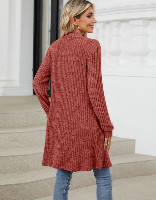 Load image into Gallery viewer, Open Front Long Sleeve Cardigan

