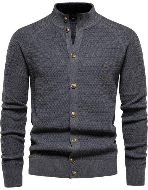 Load image into Gallery viewer, Men's Button Down Long Sleeve Cardigan
