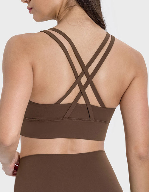 Load image into Gallery viewer, Millennia Crisscross Scoop Neck Active Tank
