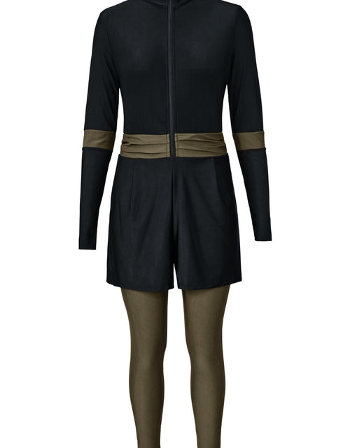 Load image into Gallery viewer, Zip Up Long Sleeve One-Piece Swimwear
