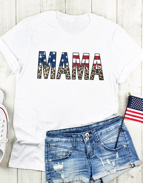 Load image into Gallery viewer, MAMA Round Neck Short Sleeve T-Shirt
