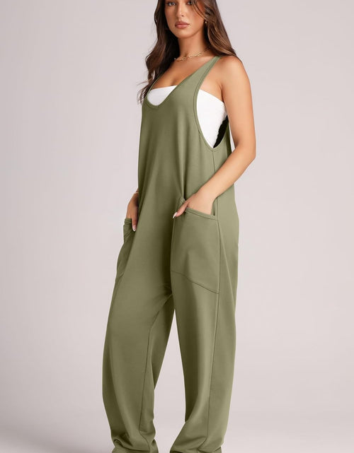 Load image into Gallery viewer, Lovelet Wide Strap Jumpsuit with Pockets

