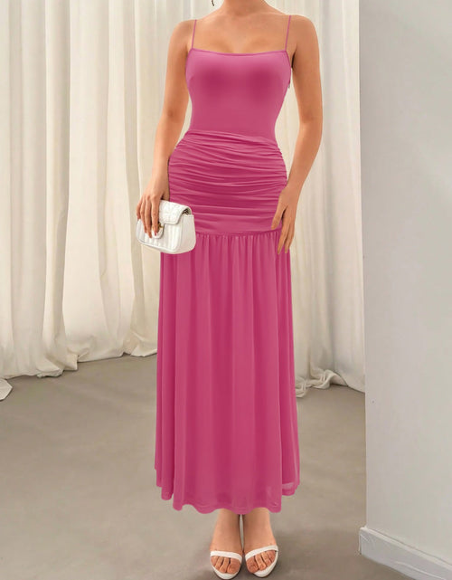 Load image into Gallery viewer, Ruched Maxi Cami Dress
