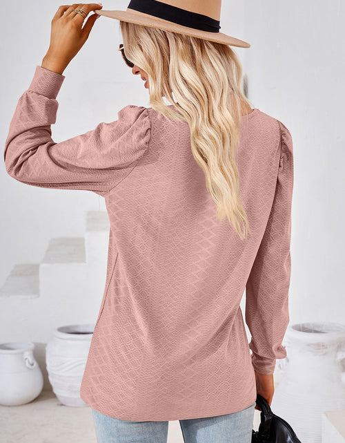Load image into Gallery viewer, Square Neck Puff Sleeve T-Shirt
