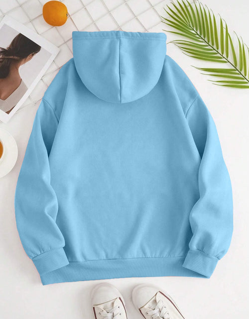 Load image into Gallery viewer, Drawstring Dropped Shoulder Hoodie
