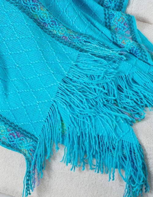 Load image into Gallery viewer, Fringe Half Sleeve Hooded Poncho
