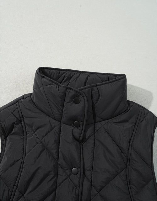 Load image into Gallery viewer, Snap Down Texture Vest Coat with Pockets
