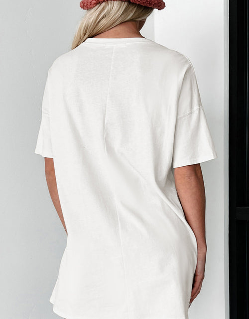 Load image into Gallery viewer, Lucky Clover Round Neck Short Sleeve T-Shirt

