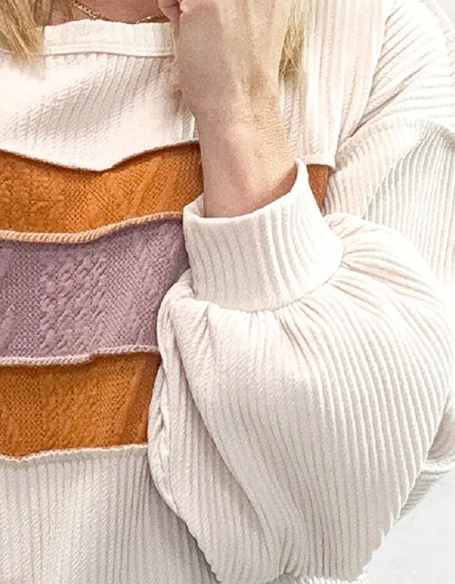 Load image into Gallery viewer, Color Block Long Sleeve Sweatshirt
