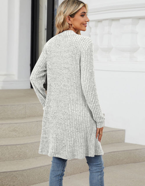 Load image into Gallery viewer, Open Front Long Sleeve Cardigan
