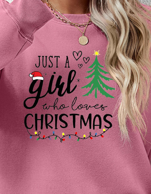 Load image into Gallery viewer, Letter Graphic Round Neck Sweatshirt
