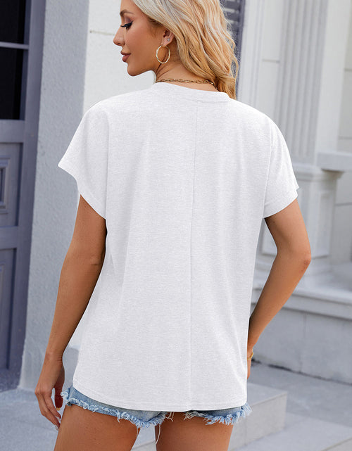 Load image into Gallery viewer, V-Neck Short Sleeve T-Shirt
