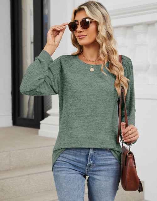 Load image into Gallery viewer, Round Neck Long Sleeve T-Shirt
