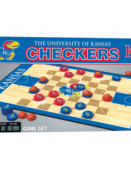 Load image into Gallery viewer, Kansas Jayhawks Checkers Board Game by MasterPieces Puzzle Company INC
