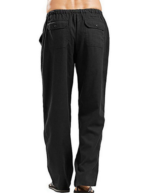 Load image into Gallery viewer, Men's Full Size Drawsting Straight Leg Pants Plus Size
