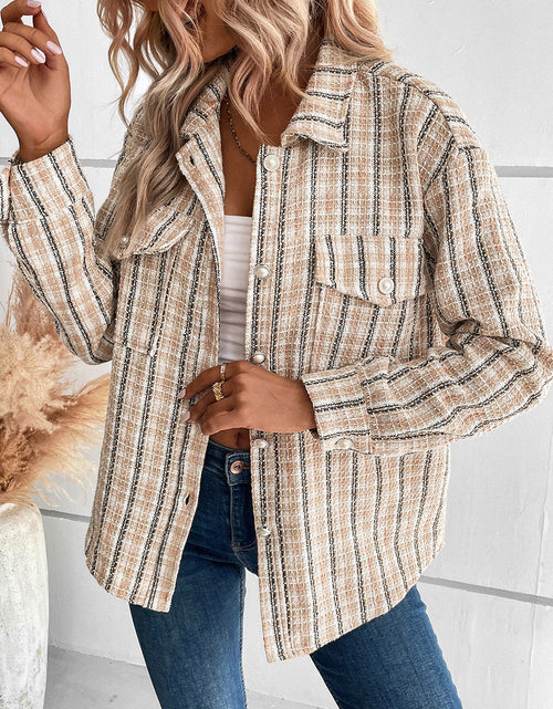 Load image into Gallery viewer, Perfee Pocketed Button Up Collared Neck Jacket

