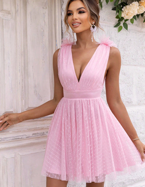 Load image into Gallery viewer, Open Back Sleeveless Mesh Dress

