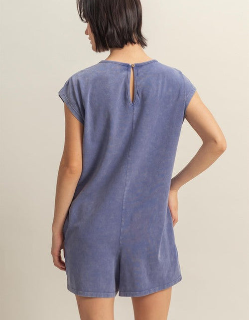 Load image into Gallery viewer, HYFVE Round Neck Cap Sleeve Relaxed Fit Breezy Romper
