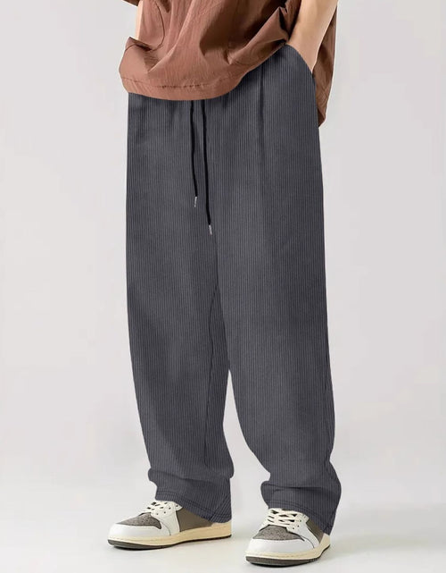Load image into Gallery viewer, Men's Full Size Drawstring Wide Leg Pants Plus Size
