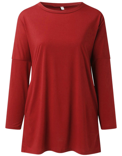 Load image into Gallery viewer, Full Size Round Neck Long Sleeve T-Shirt
