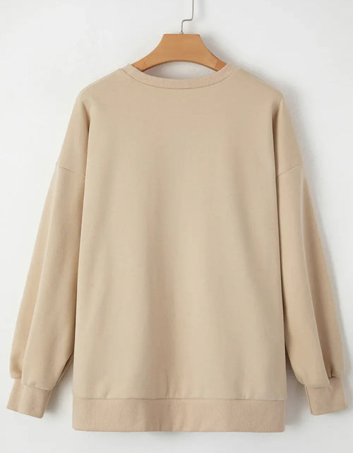 Load image into Gallery viewer, Round Neck Long Sleeve Sweatshirt
