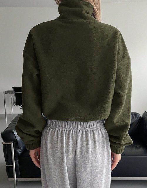 Load image into Gallery viewer, Honey Zip Up Long Sleeve Cropped Jacket

