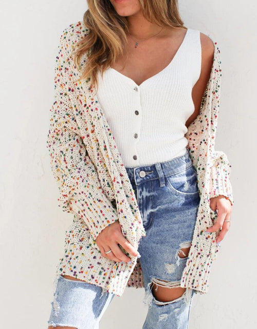 Load image into Gallery viewer, Multicolored Open Front Cardigan
