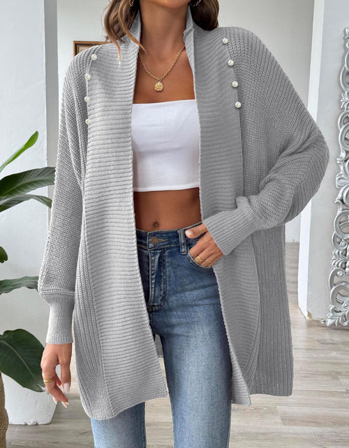 Load image into Gallery viewer, Open Front Long Sleeve Cardigan
