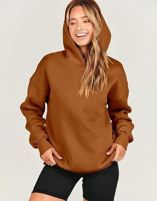 Load image into Gallery viewer, Dropped Shoulder Long Sleeve Hoodie
