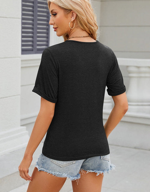 Load image into Gallery viewer, Round Neck Short Sleeve T-Shirt
