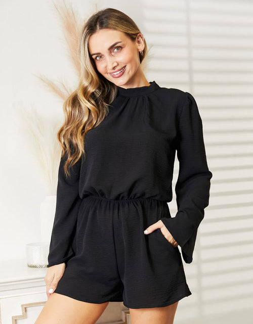 Load image into Gallery viewer, Culture Code Full Size Open Back Romper with Pockets
