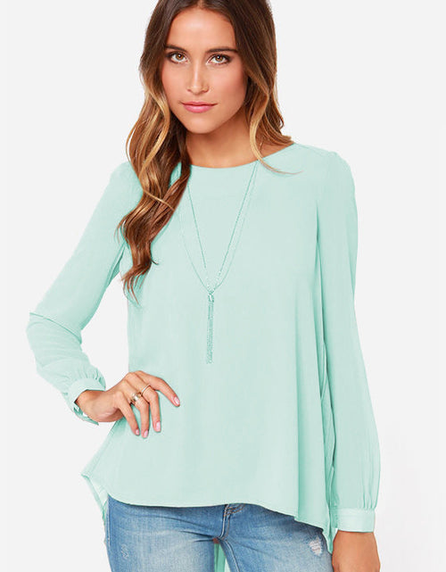 Load image into Gallery viewer, Ivy Lane Full Size Round Neck Back Pleated Blouse
