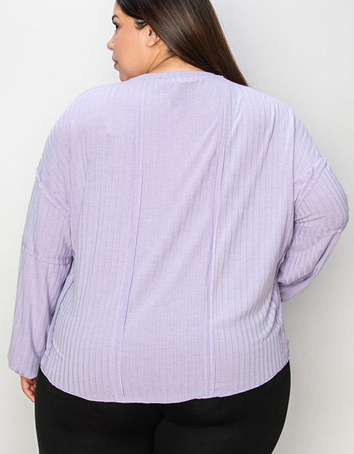 Load image into Gallery viewer, Basic Bae Full Size Ribbed Round Neck Long Sleeve T-Shirt
